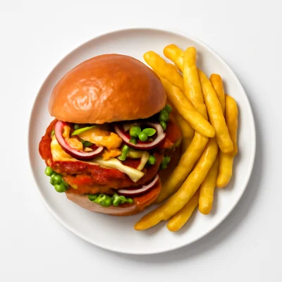 Crispy Chili Chickenburger Menü