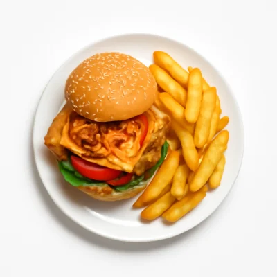 Schnitzel Burger Menü