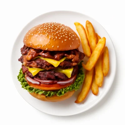 Barbecue XXL Burger Menü