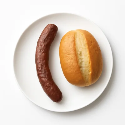 Rindwurst mit Brötchen
