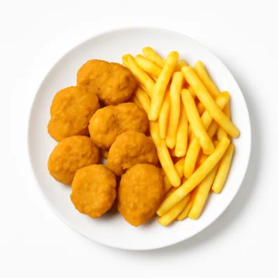 Chicken Nuggets mit Pommes