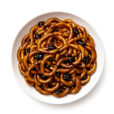 Black-Garlic-Glaze Teriyaki Udon