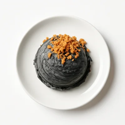 Black Sesame Ice Cream and Crumble