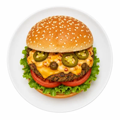 Veggie Chilli Cheese Burger