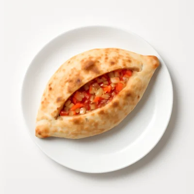Pizza-Brot gefüllt