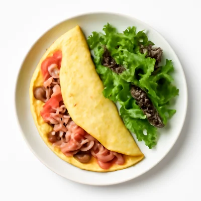 Omlette funghi Prosciutto