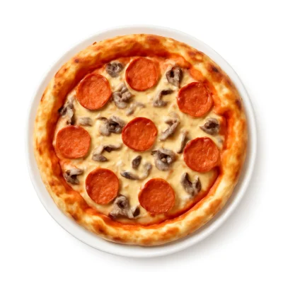 Pizza Funghi-Salami