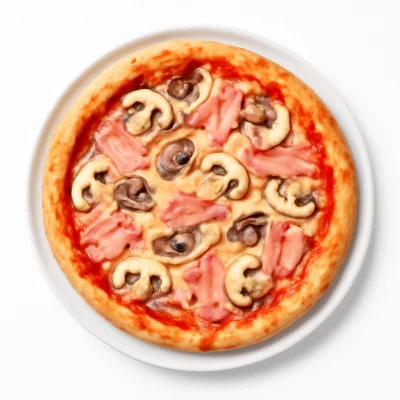 Pizza Funghi-Prosciutto
