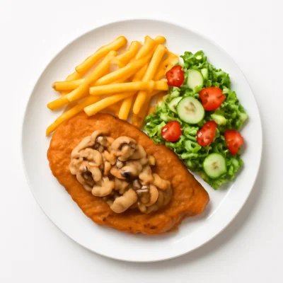 Rahmschnitzel mit Pilzen