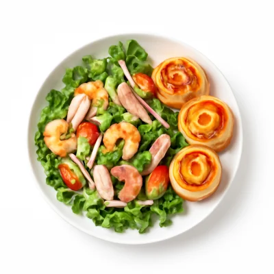 Salat Scampi