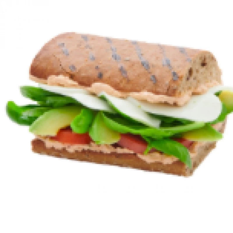 Smashed Avocado Mozzarella Sandwich (vegetarisch)