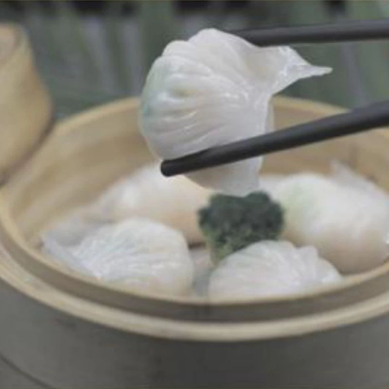 Teightaschen mit Garnelenfüllung