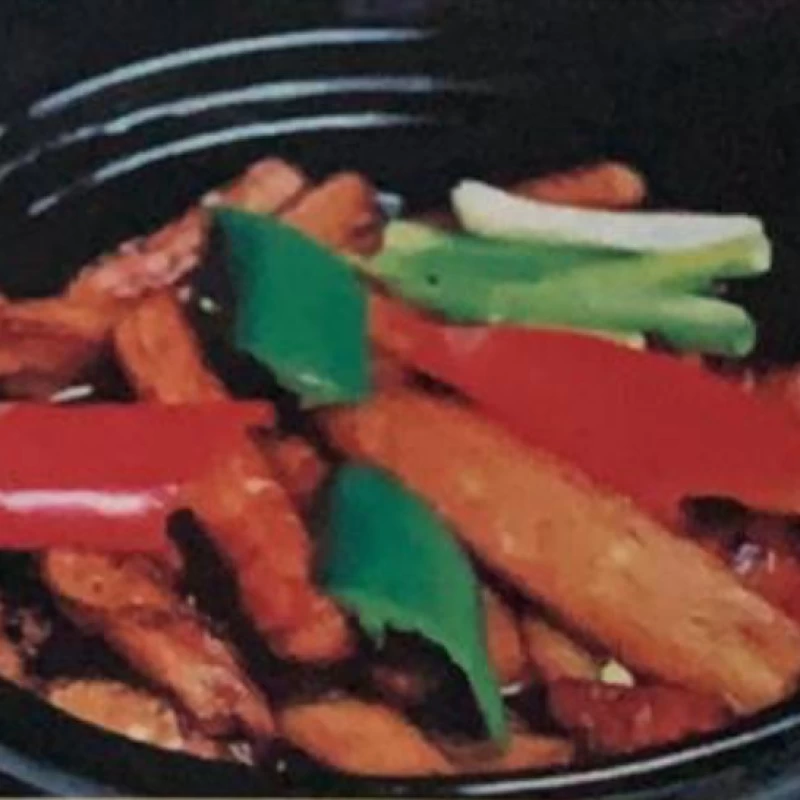 Nach Yu-Xiang Art gebratene Aubergine