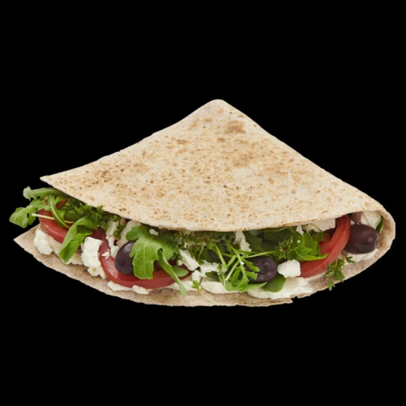 Oliven Schafskäse Flatbread (vegetarisch)