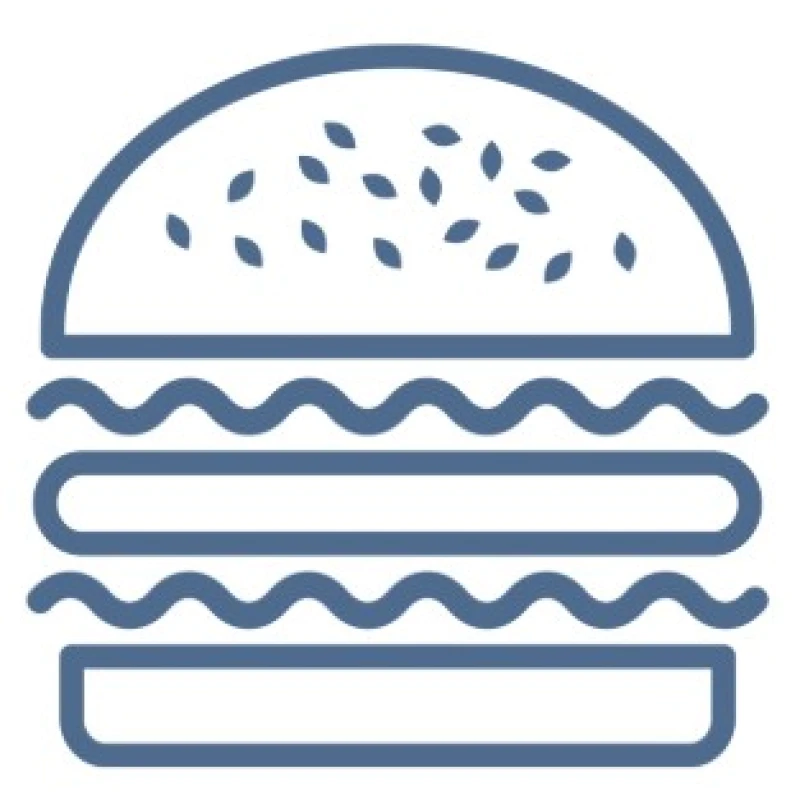 Abgespeckter Burger mit Rindfleisch