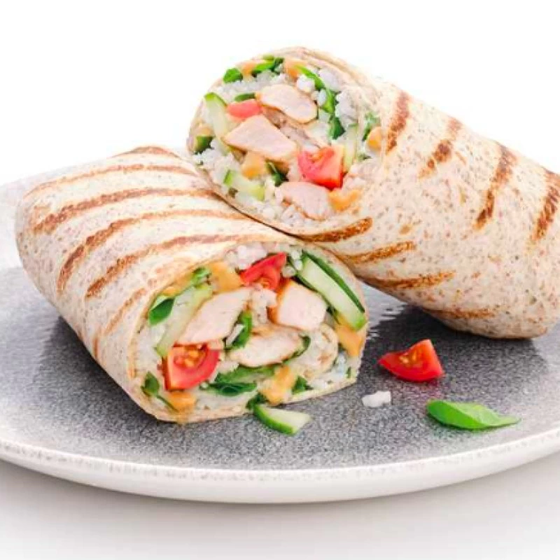 Hot Chicken Teriyaki Wrap
