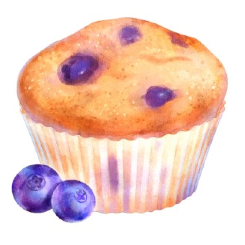 Blaubeer White Chocolate Muffin