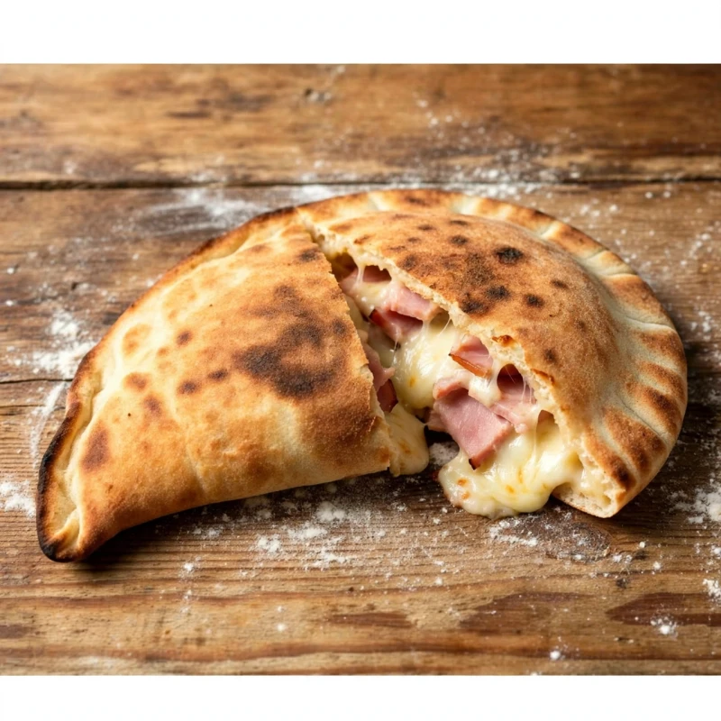 Gefülltes Pizzabrot (Schinken)