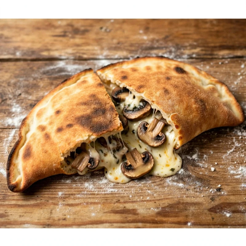 Gefülltes Pizzabrot (Funghi)